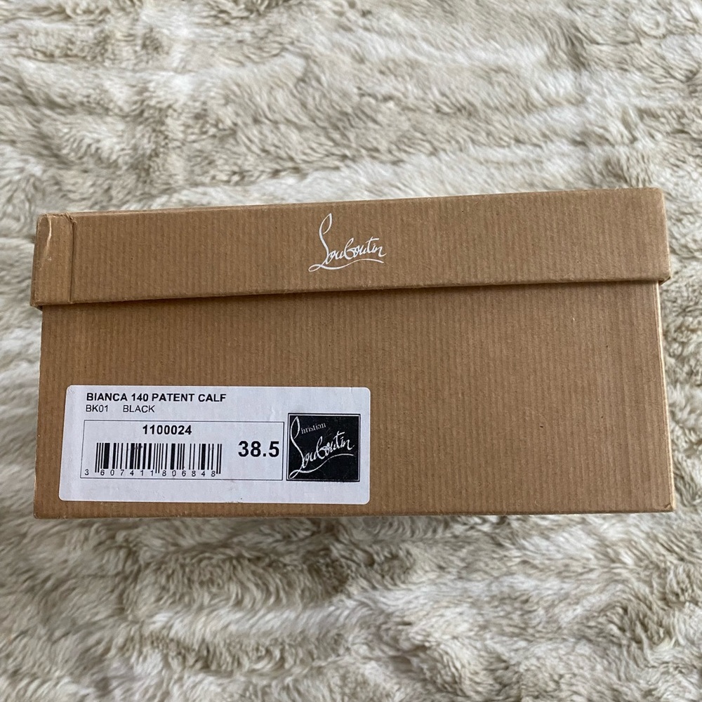 Christian Louboutin Bianca Patent Black 38.5